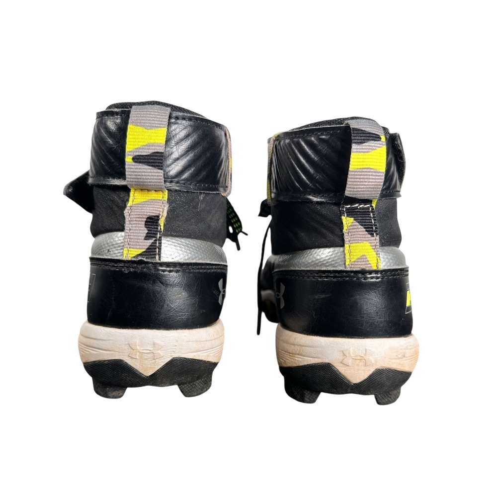 Under Armour Harper 3 RM Kids Baseball Cleats Black Silver 3020600-001 Size 3.5Y - Picture 3 of 8